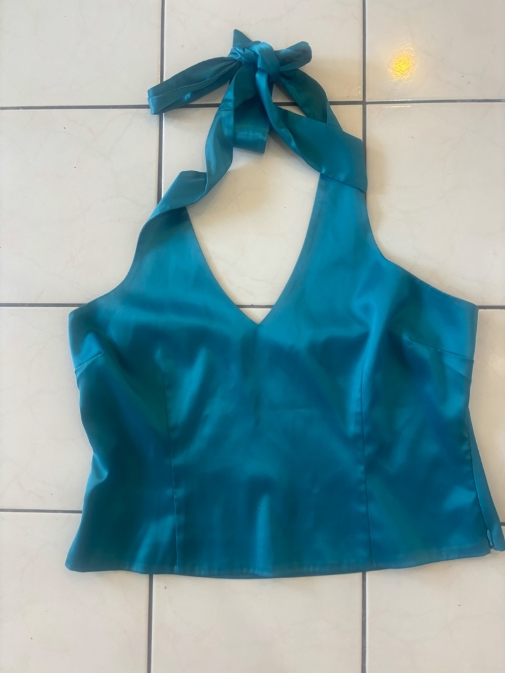 UNREAL y2k vintage satin halter top * accepting offers